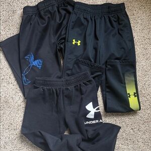 Under Armour Kids Black and Blue Joggers